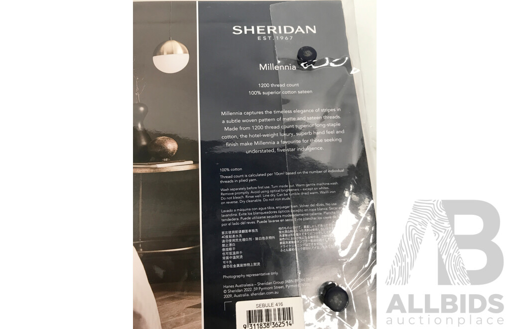 Sheridan Millenia King Bed Sheets - Lot of 2