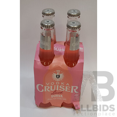 Vodka Cruiser Lush Guava Premium Triple Distilled Vodka 275ml Four Pack