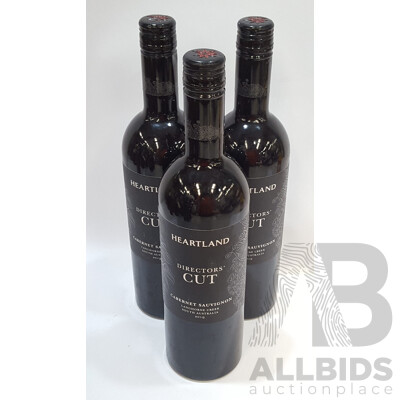 Heartland Directors' Cut Cabernet Sauvignon 2019 750ml - Lot of Three