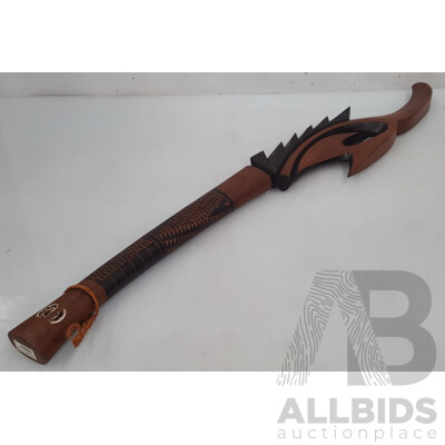 Fiji (Two-Tone) War Club w/ Spike / Hook Design
