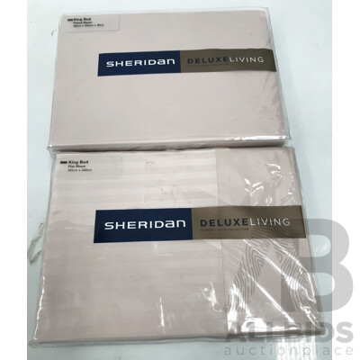 Sheridan Millenia King Bed Sheets - Lot of 2