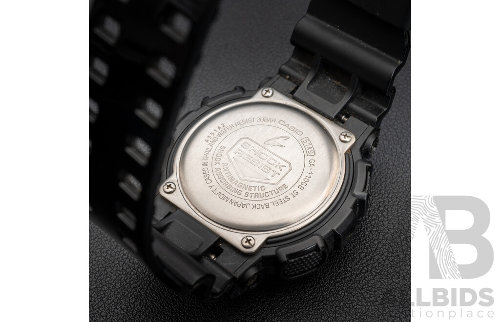 Casio GA-110GB 5146 48mm G-Shock Analogue/Digital X Series Black/Gold Negative Display Watch