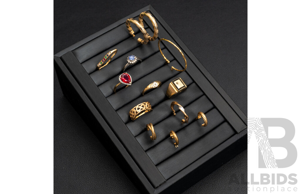 Assorted Jewellery Marked 375