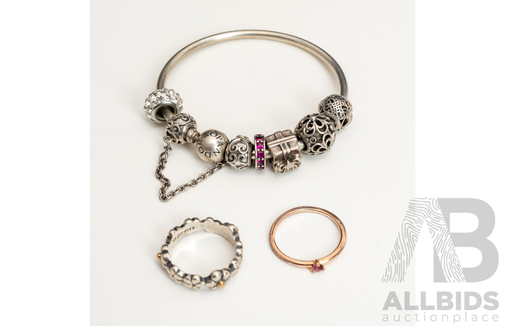 Collection of Three Pandora Branded Pieces