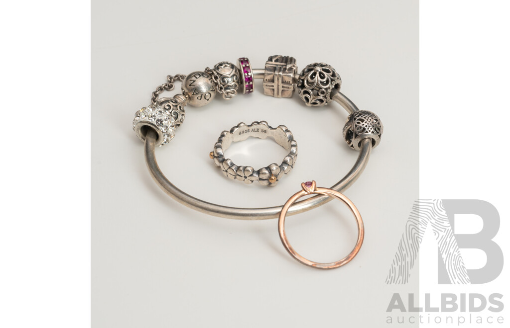 Collection of Three Pandora Branded Pieces