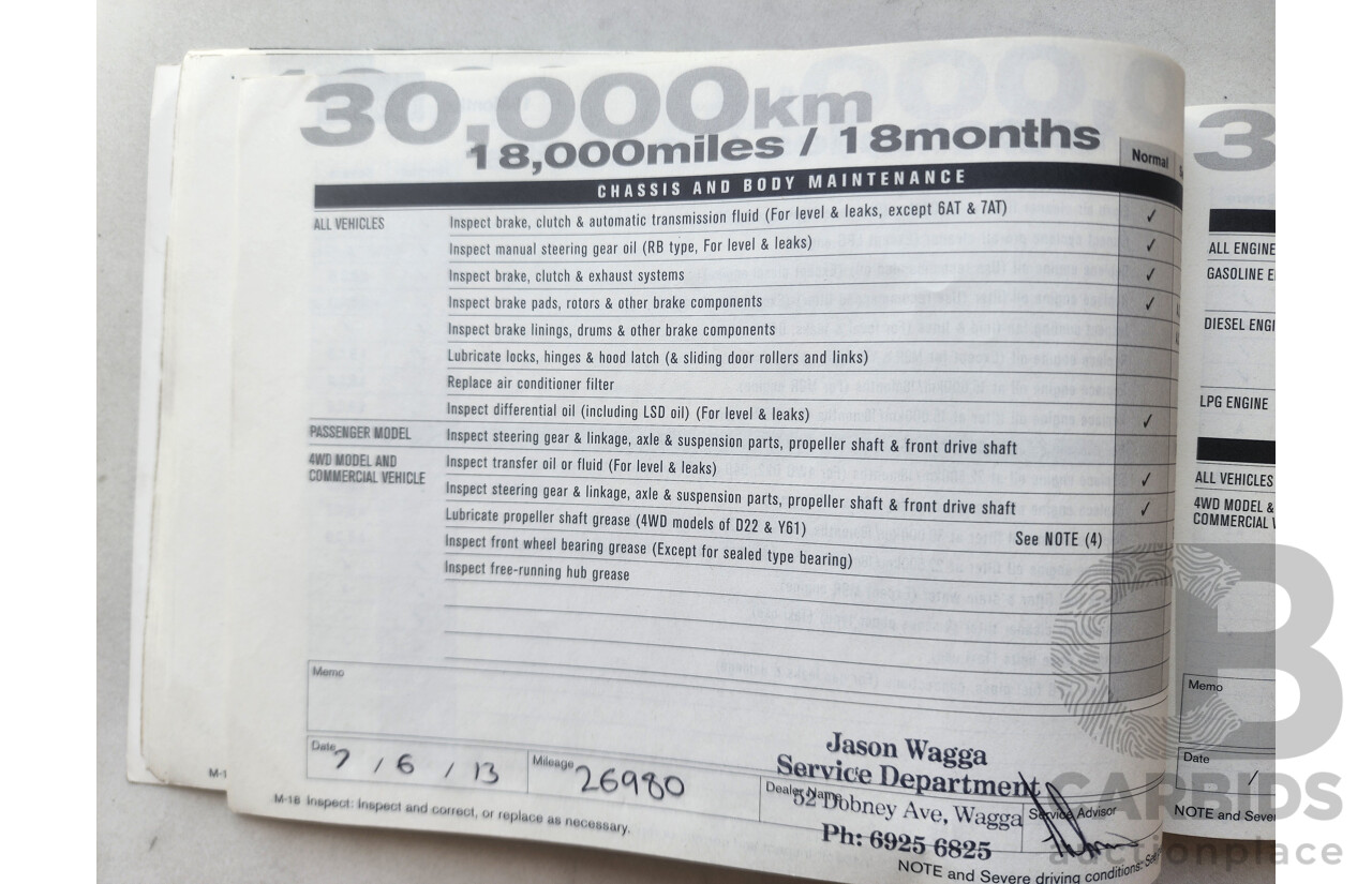 7/2011 Nissan X-Trail ST (4x4) T31 MY11 4d Wagon White 2.5L