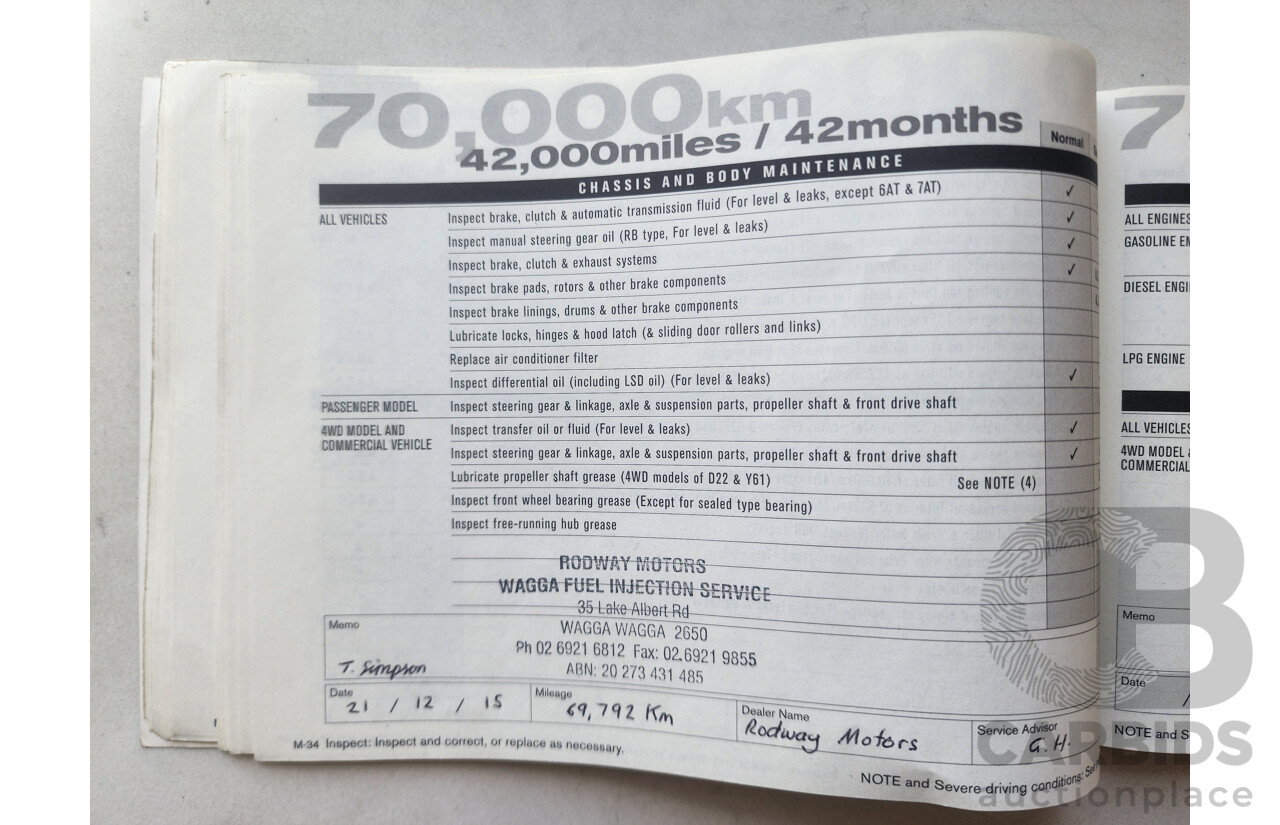 7/2011 Nissan X-Trail ST (4x4) T31 MY11 4d Wagon White 2.5L