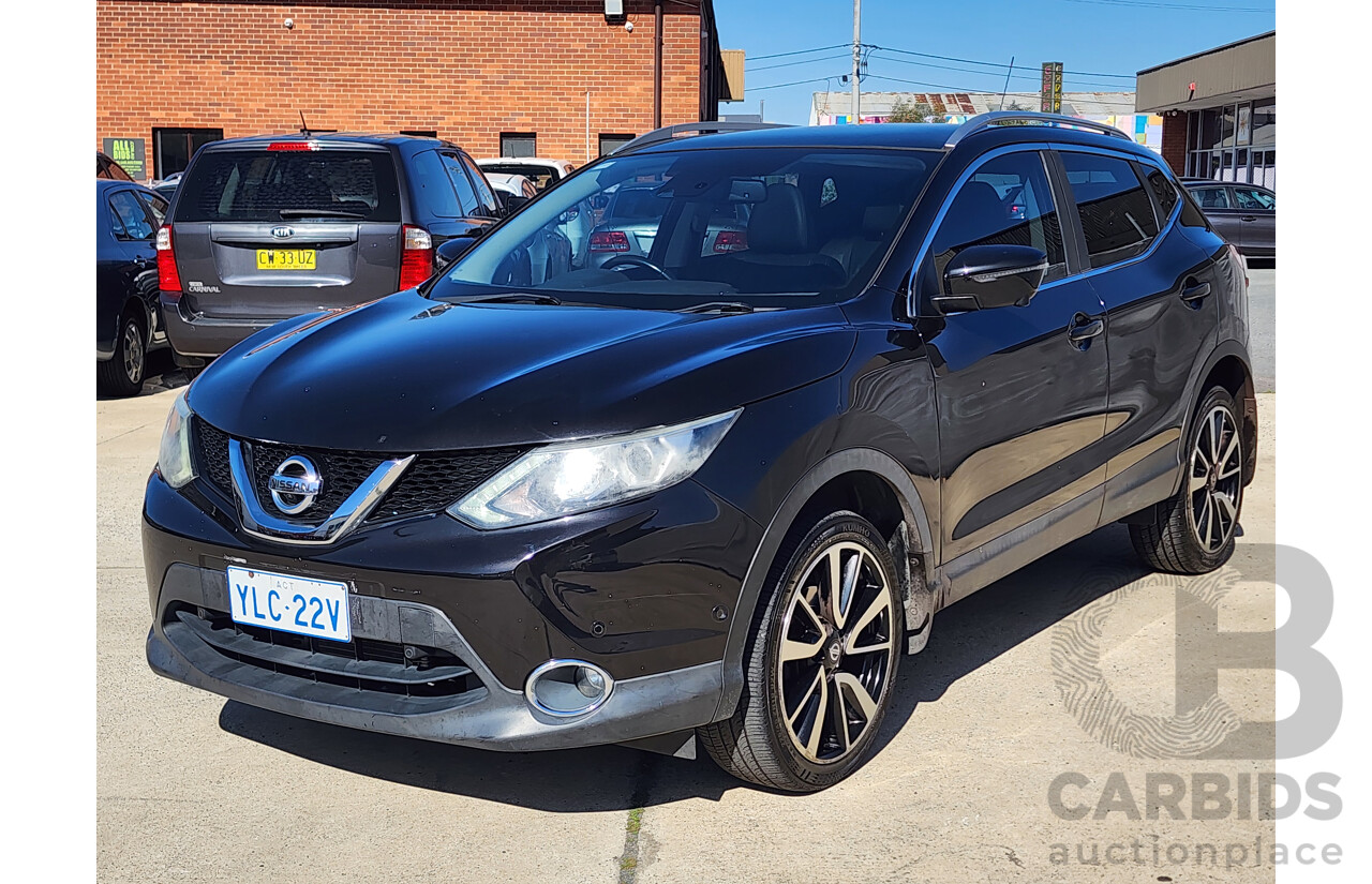 11/2014 Nissan Qashqai TI (4x2) J11 4d Wagon Black 2.0L