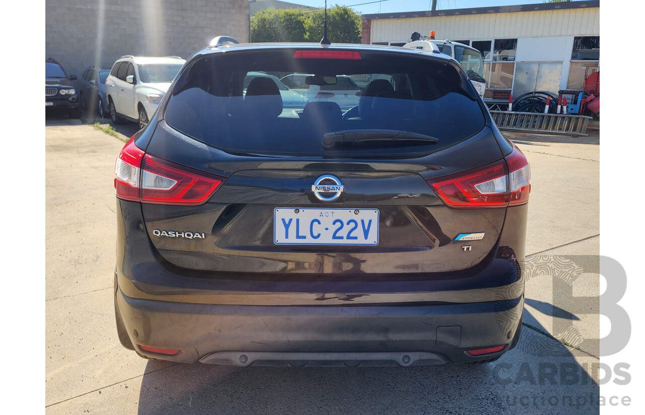 11/2014 Nissan Qashqai TI (4x2) J11 4d Wagon Black 2.0L