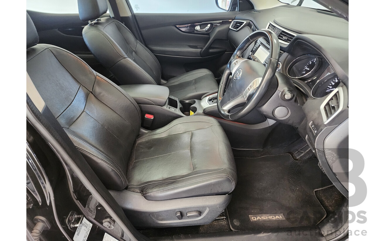 11/2014 Nissan Qashqai TI (4x2) J11 4d Wagon Black 2.0L