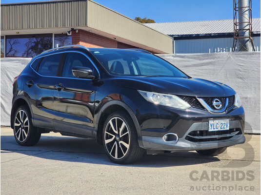 11/2014 Nissan Qashqai TI (4x2) J11 4d Wagon Black 2.0L