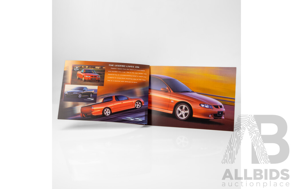 Genuine 2001 Holden VU SS Ute 22-Page Sales Brochure