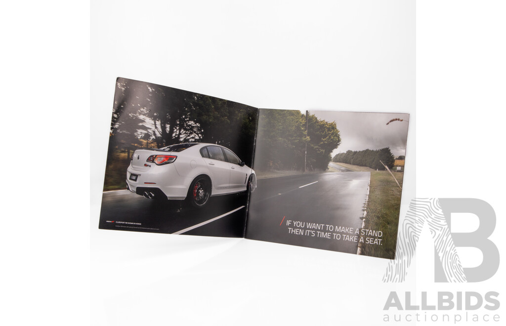 Genuine 2013 Holden HSV Gen-F Clubsport / R8 / Tourer Sales Brochure