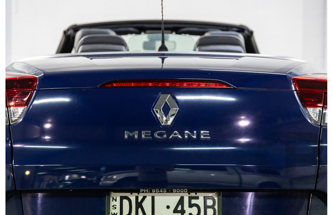 12/2014 Renault Megane Dynamique E95 MY14 2d Cabriolet Malta Blue Metallic 2.0L