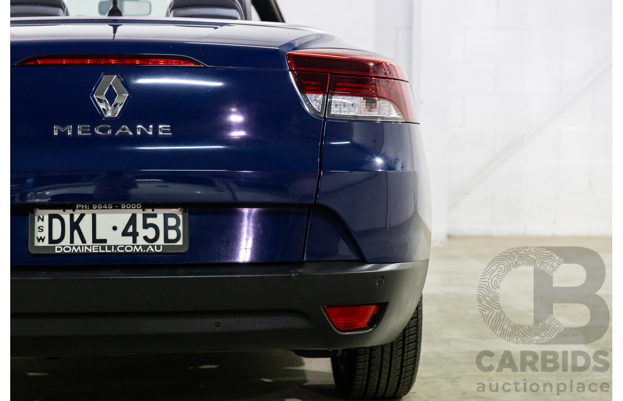 12/2014 Renault Megane Dynamique E95 MY14 2d Cabriolet Malta Blue Metallic 2.0L