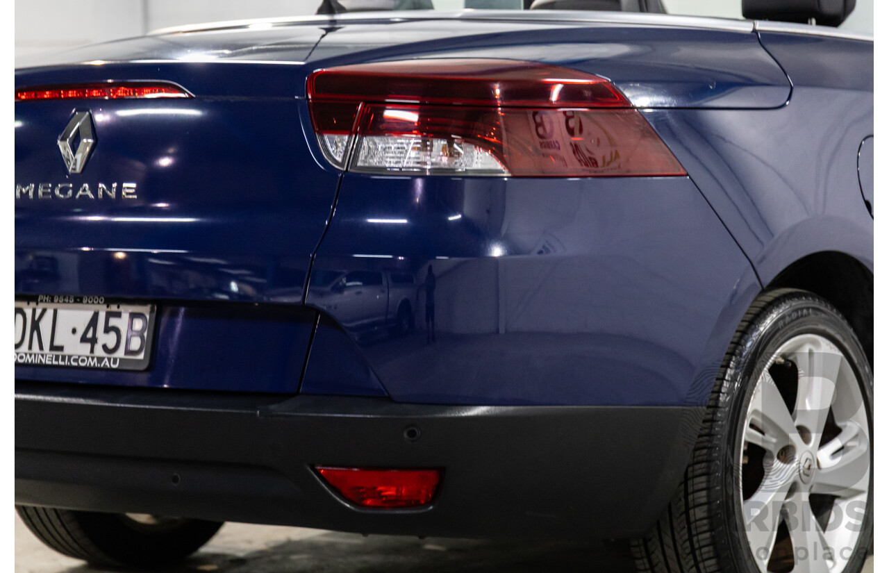 12/2014 Renault Megane Dynamique E95 MY14 2d Cabriolet Malta Blue Metallic 2.0L