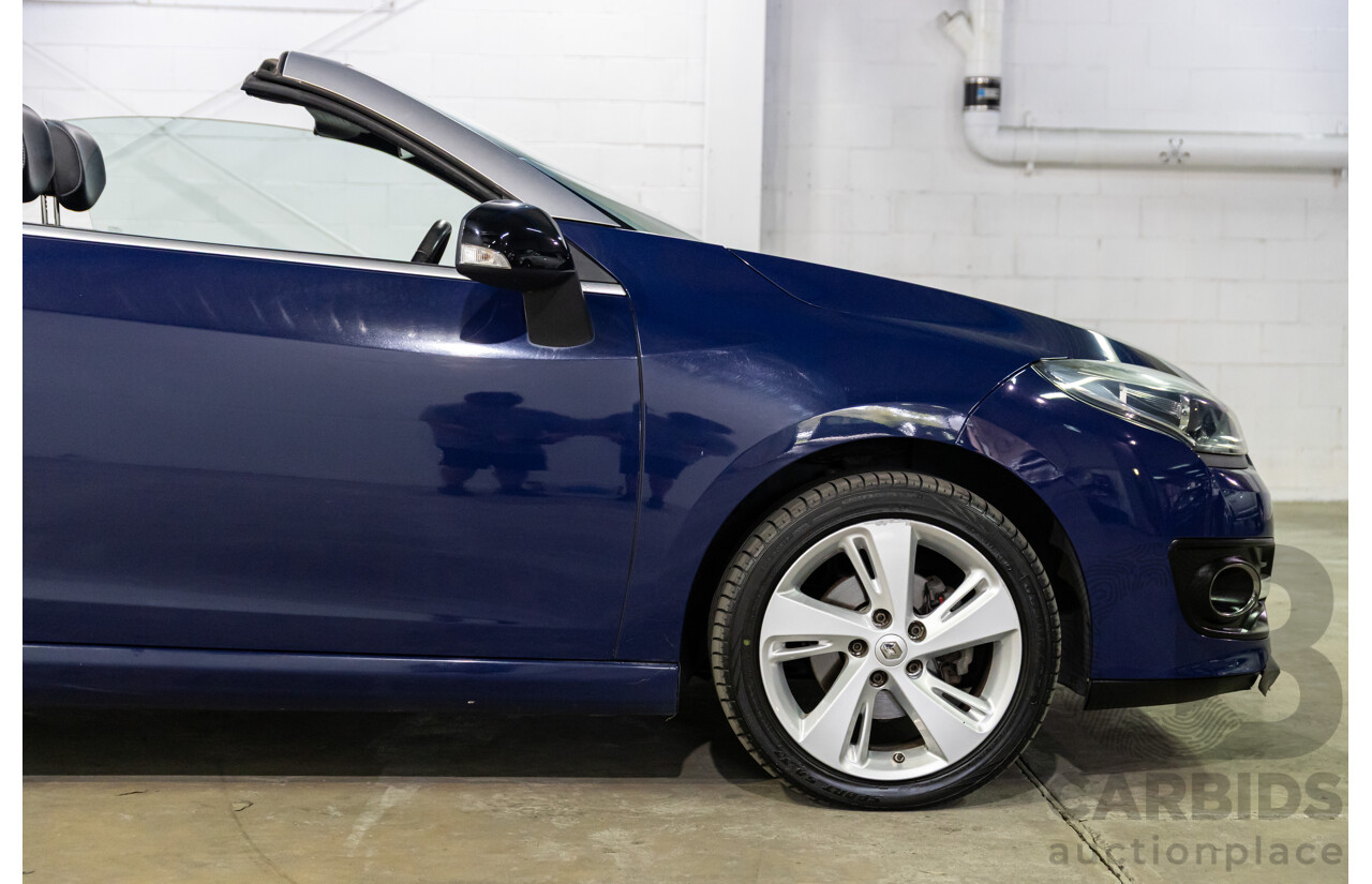 12/2014 Renault Megane Dynamique E95 MY14 2d Cabriolet Malta Blue Metallic 2.0L