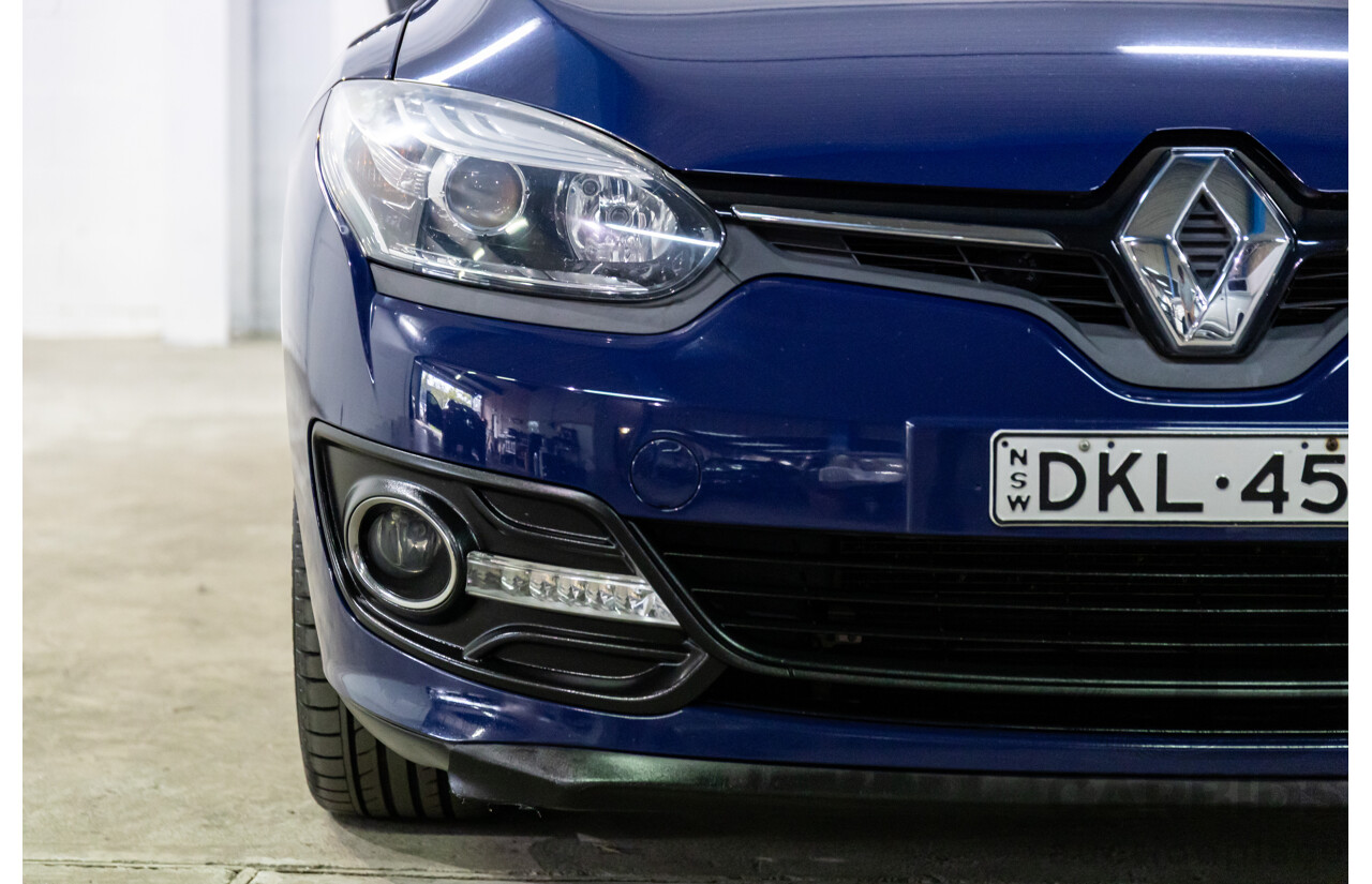 12/2014 Renault Megane Dynamique E95 MY14 2d Cabriolet Malta Blue Metallic 2.0L