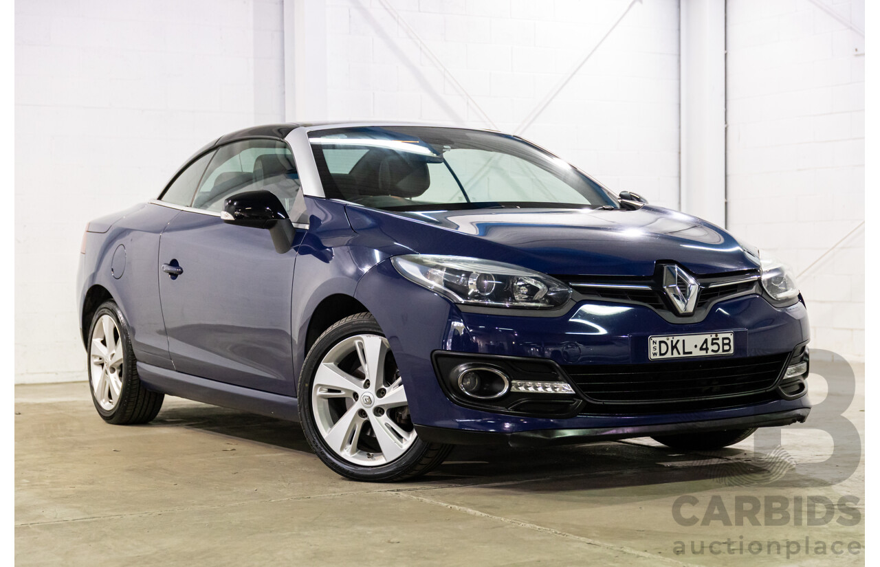 12/2014 Renault Megane Dynamique E95 MY14 2d Cabriolet Malta Blue Metallic 2.0L