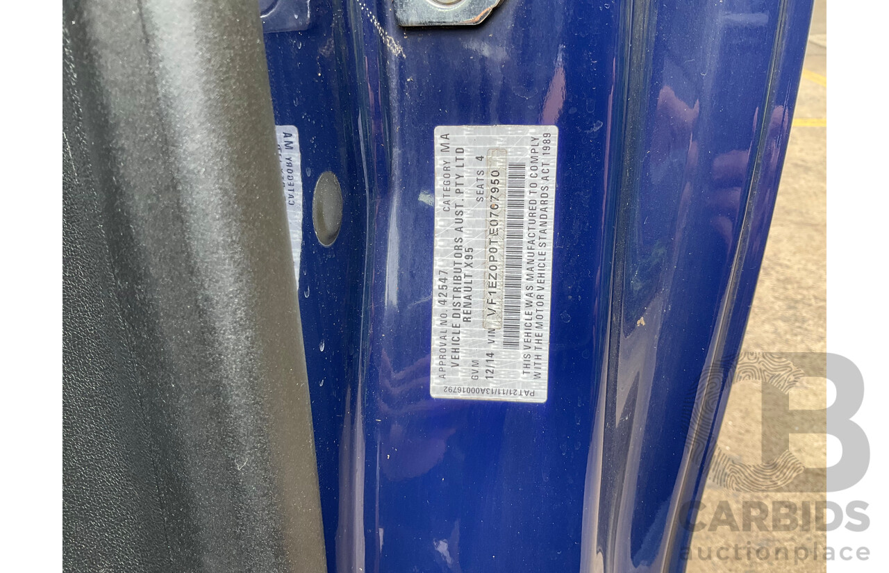 12/2014 Renault Megane Dynamique E95 MY14 2d Cabriolet Malta Blue Metallic 2.0L