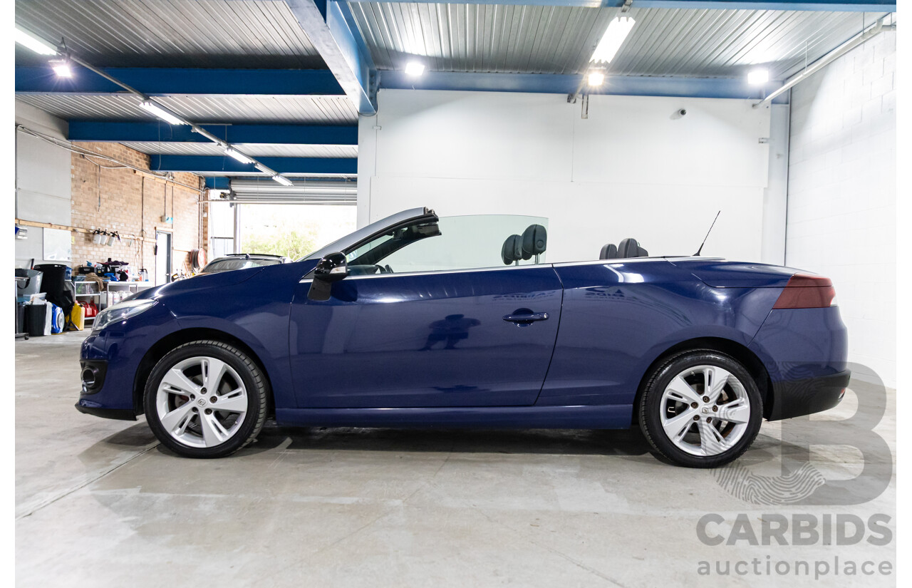 12/2014 Renault Megane Dynamique E95 MY14 2d Cabriolet Malta Blue Metallic 2.0L