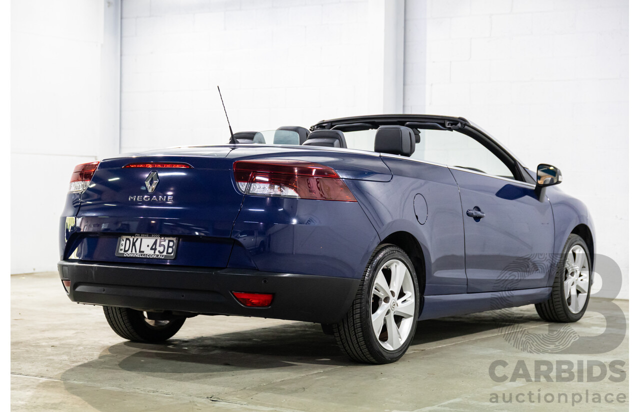 12/2014 Renault Megane Dynamique E95 MY14 2d Cabriolet Malta Blue Metallic 2.0L