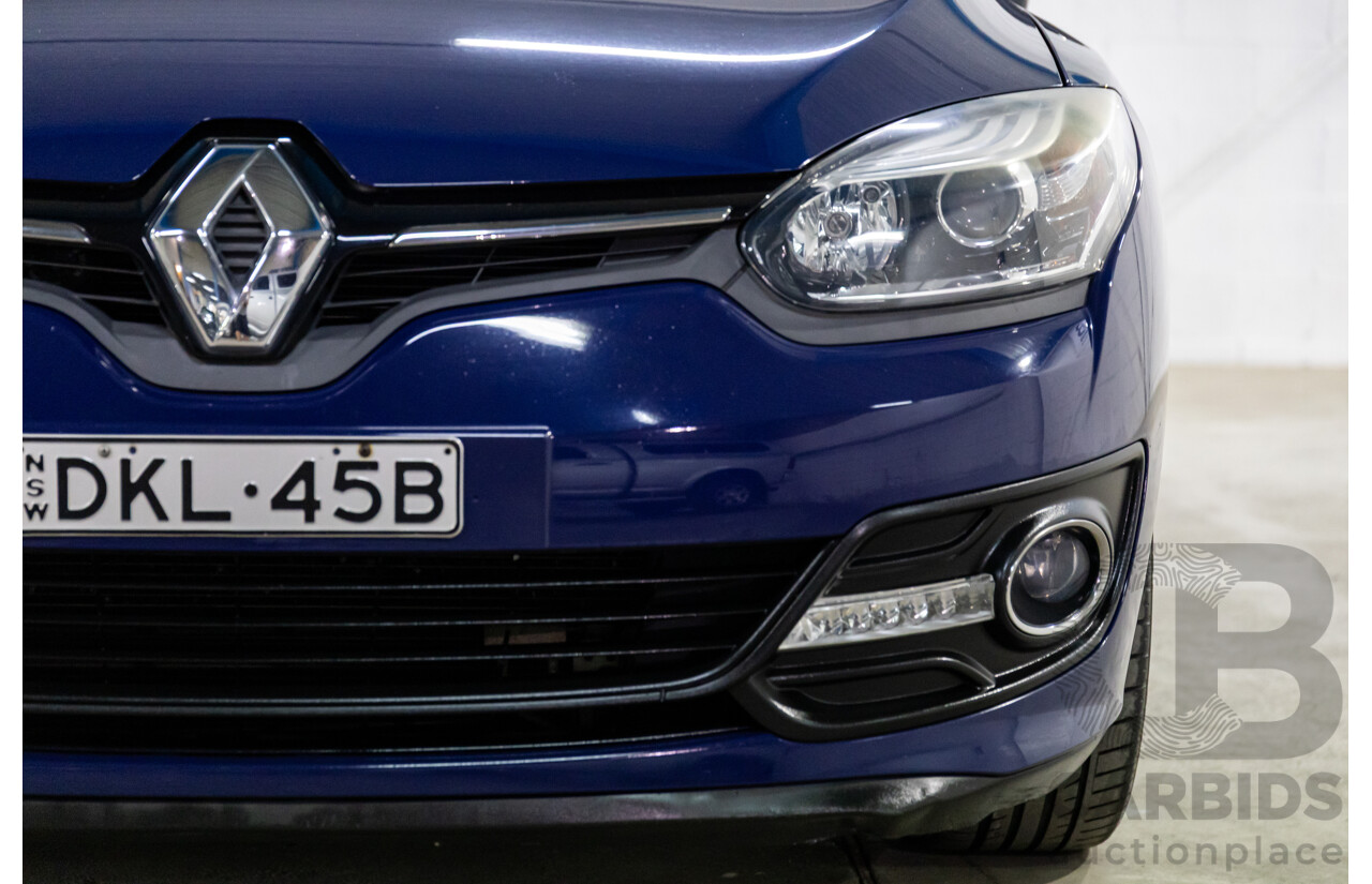 12/2014 Renault Megane Dynamique E95 MY14 2d Cabriolet Malta Blue Metallic 2.0L