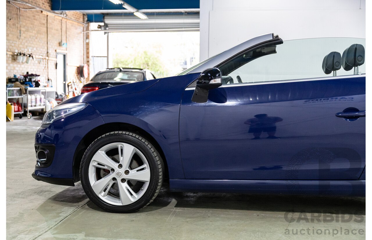 12/2014 Renault Megane Dynamique E95 MY14 2d Cabriolet Malta Blue Metallic 2.0L