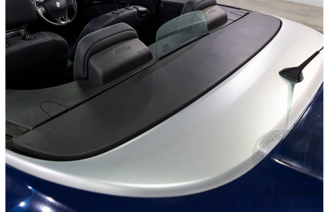 12/2014 Renault Megane Dynamique E95 MY14 2d Cabriolet Malta Blue Metallic 2.0L