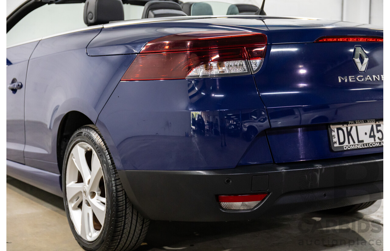 12/2014 Renault Megane Dynamique E95 MY14 2d Cabriolet Malta Blue Metallic 2.0L