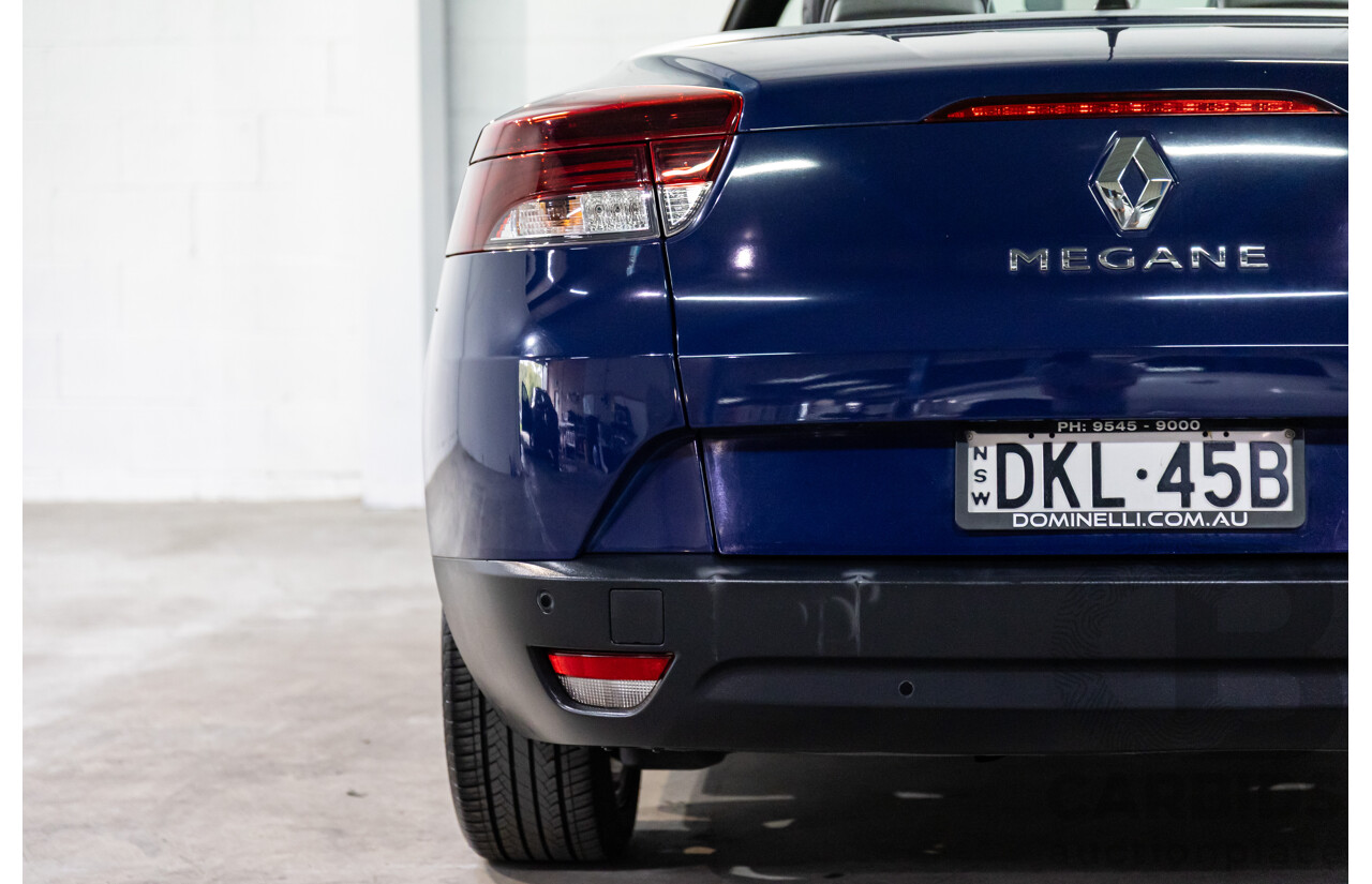12/2014 Renault Megane Dynamique E95 MY14 2d Cabriolet Malta Blue Metallic 2.0L