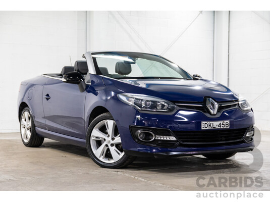 12/2014 Renault Megane Dynamique E95 MY14 2d Cabriolet Malta Blue Metallic 2.0L