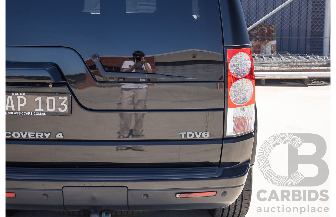 3/2011 Land Rover Discovery 4 TDV6 (4x4) MY11 4D Wagon Santorini Black Turbo Diesel 2.7L - 7 seater