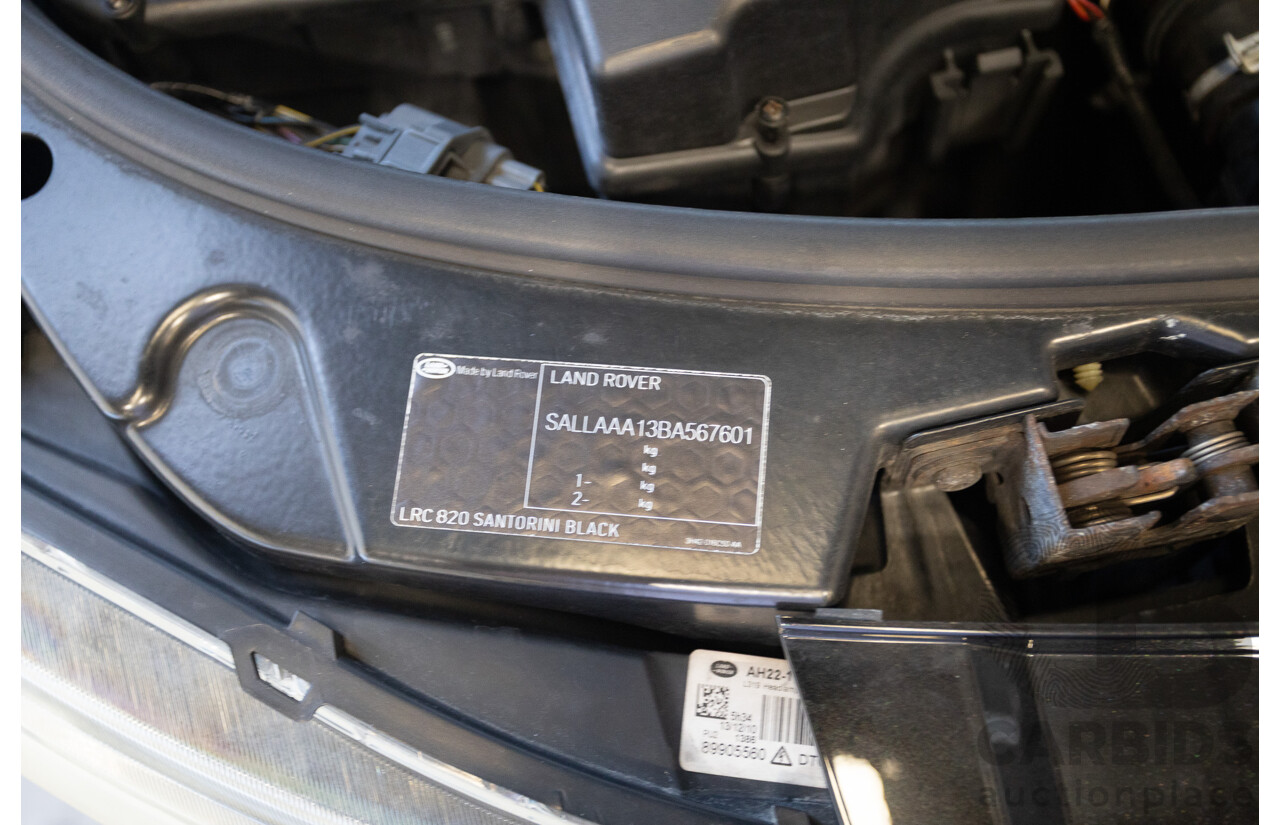 3/2011 Land Rover Discovery 4 TDV6 (4x4) MY11 4D Wagon Santorini Black Turbo Diesel 2.7L - 7 seater