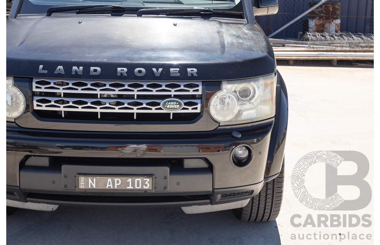3/2011 Land Rover Discovery 4 TDV6 (4x4) MY11 4D Wagon Santorini Black Turbo Diesel 2.7L - 7 seater