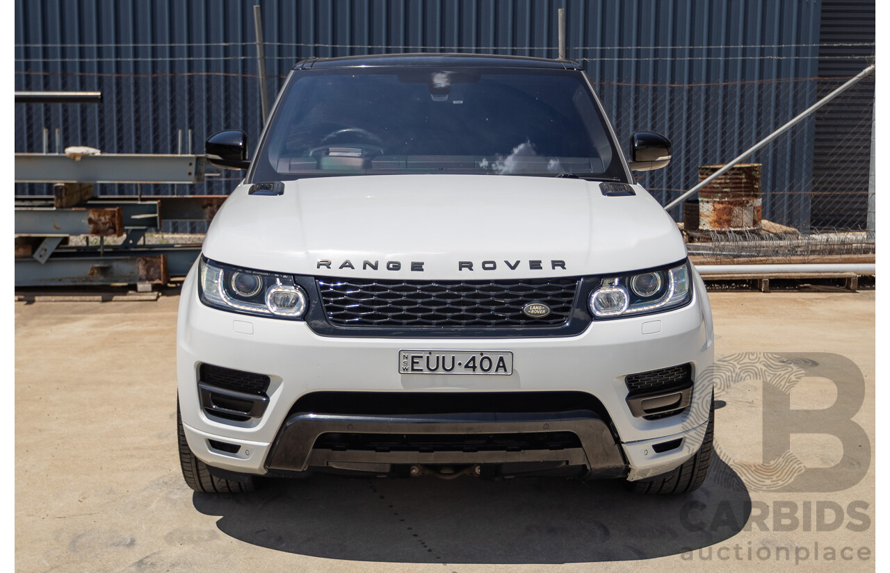 07/2016 Land Rover Range Rover Sport 3.0 SDV6 HSE Dynamic (AWD) LW MY16 4D Wagon Fuji White 3.0L