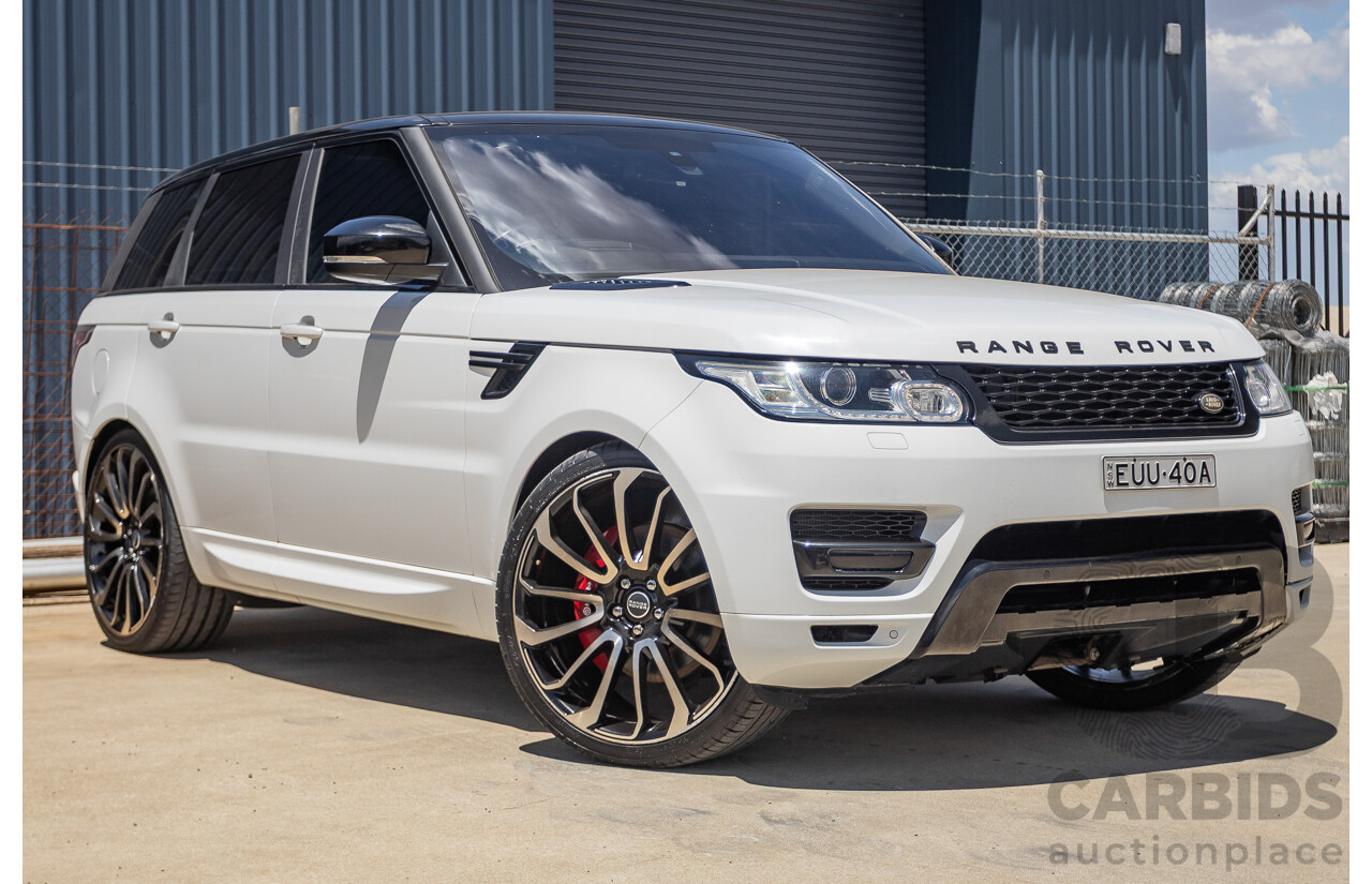 07/2016 Land Rover Range Rover Sport 3.0 SDV6 HSE Dynamic (AWD) LW MY16 4D Wagon Fuji White 3.0L