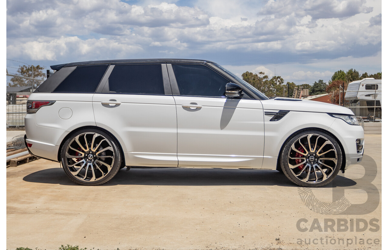 07/2016 Land Rover Range Rover Sport 3.0 SDV6 HSE Dynamic (AWD) LW MY16 4D Wagon Fuji White 3.0L