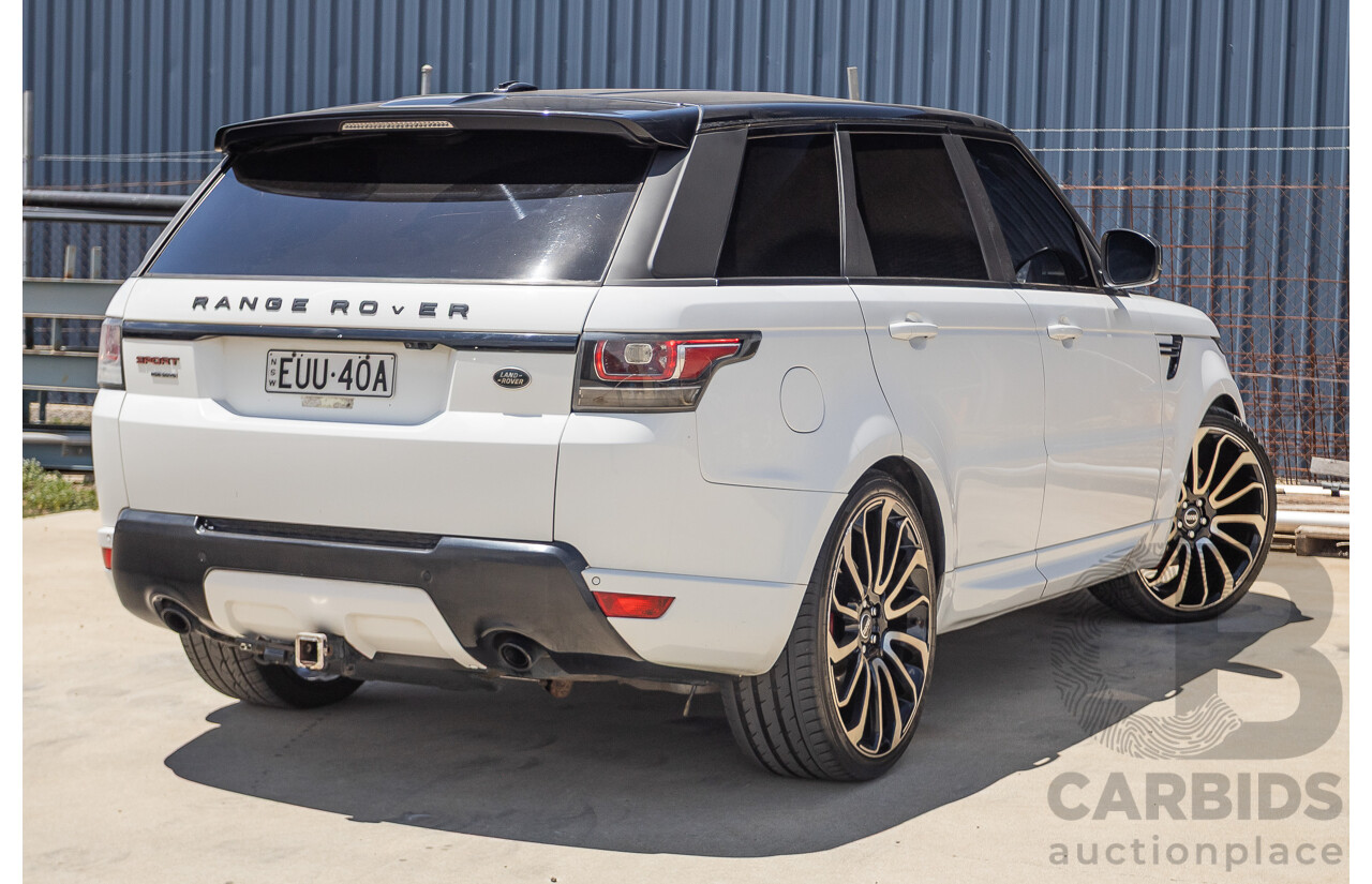 07/2016 Land Rover Range Rover Sport 3.0 SDV6 HSE Dynamic (AWD) LW MY16 4D Wagon Fuji White 3.0L