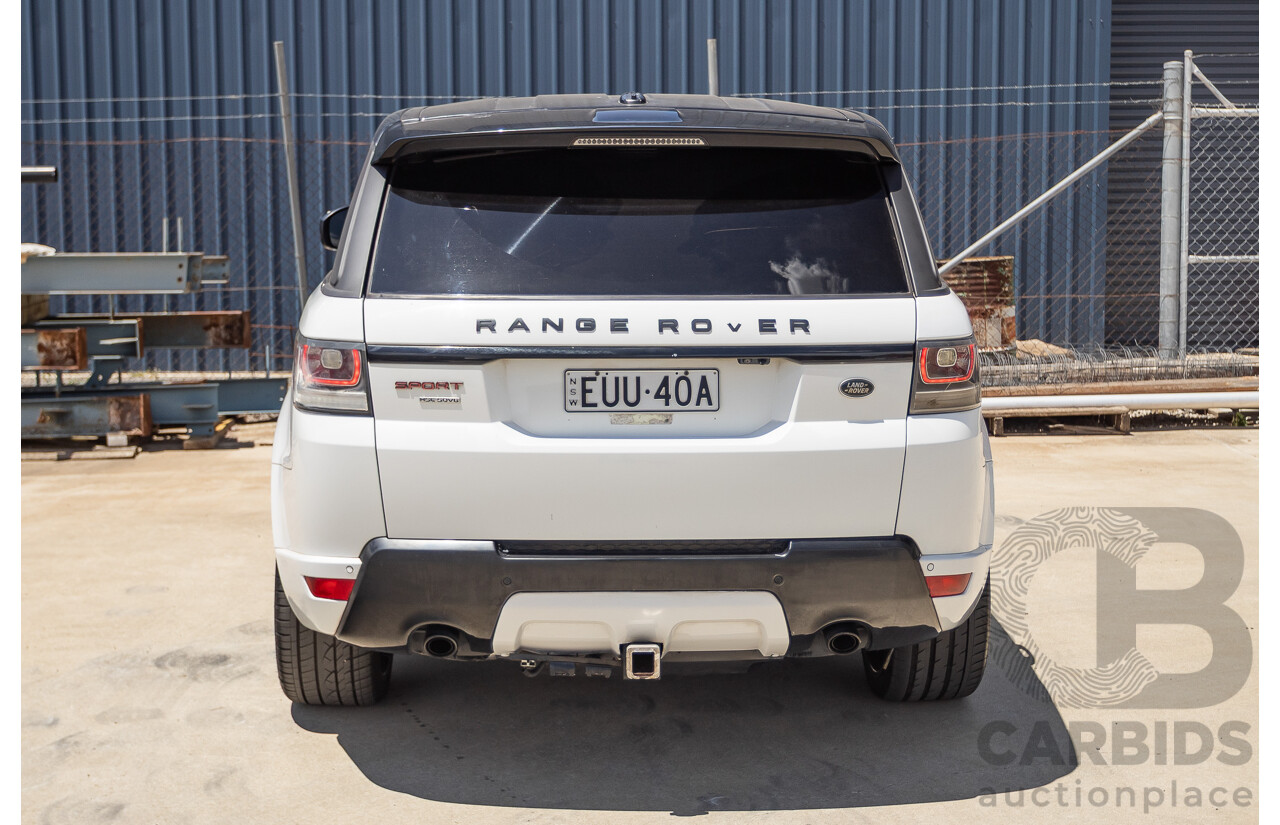 07/2016 Land Rover Range Rover Sport 3.0 SDV6 HSE Dynamic (AWD) LW MY16 4D Wagon Fuji White 3.0L