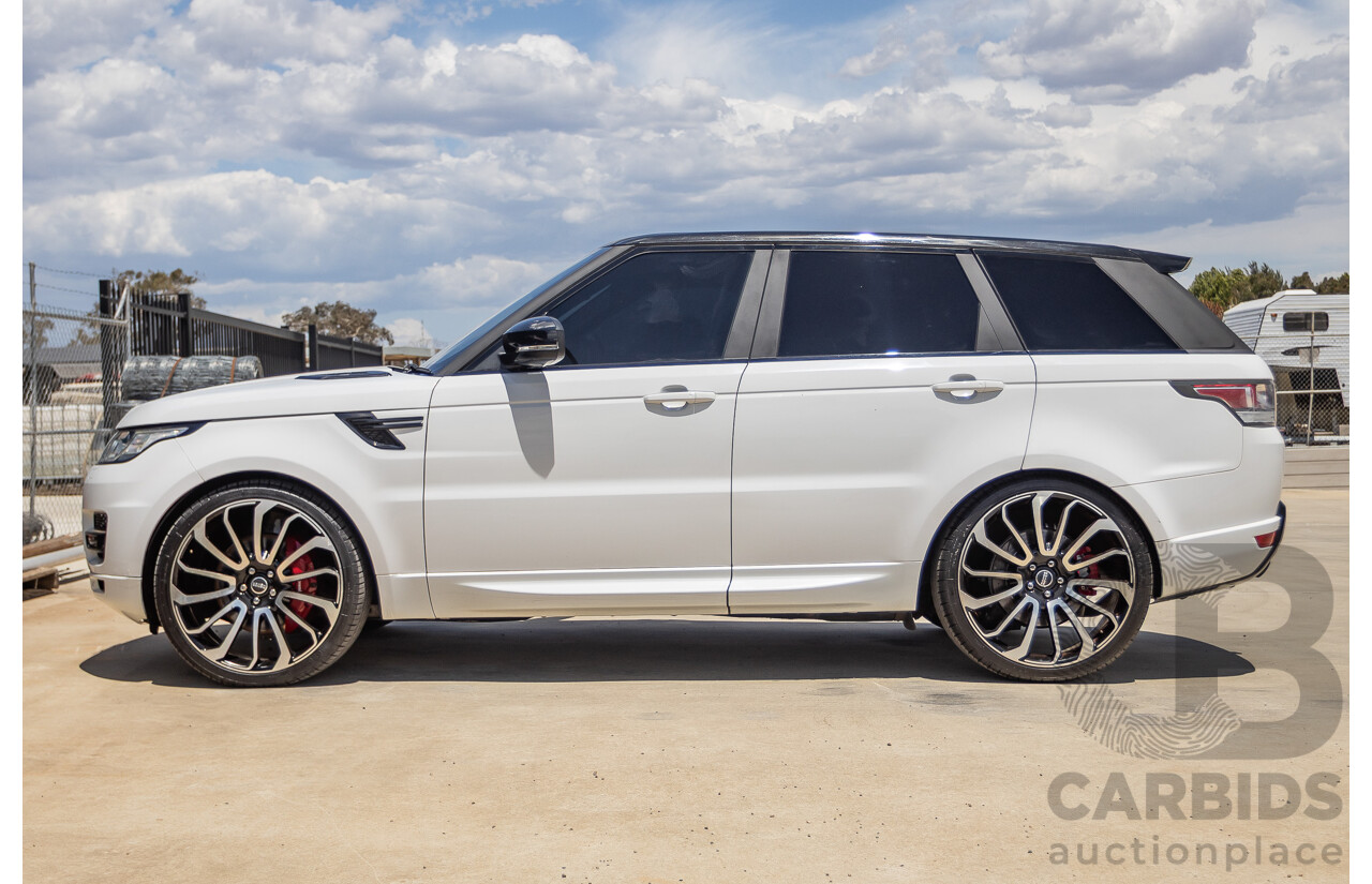 07/2016 Land Rover Range Rover Sport 3.0 SDV6 HSE Dynamic (AWD) LW MY16 4D Wagon Fuji White 3.0L