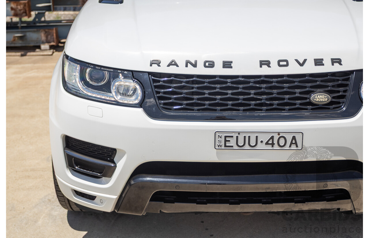 07/2016 Land Rover Range Rover Sport 3.0 SDV6 HSE Dynamic (AWD) LW MY16 4D Wagon Fuji White 3.0L