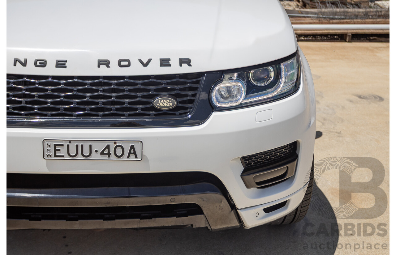 07/2016 Land Rover Range Rover Sport 3.0 SDV6 HSE Dynamic (AWD) LW MY16 4D Wagon Fuji White 3.0L