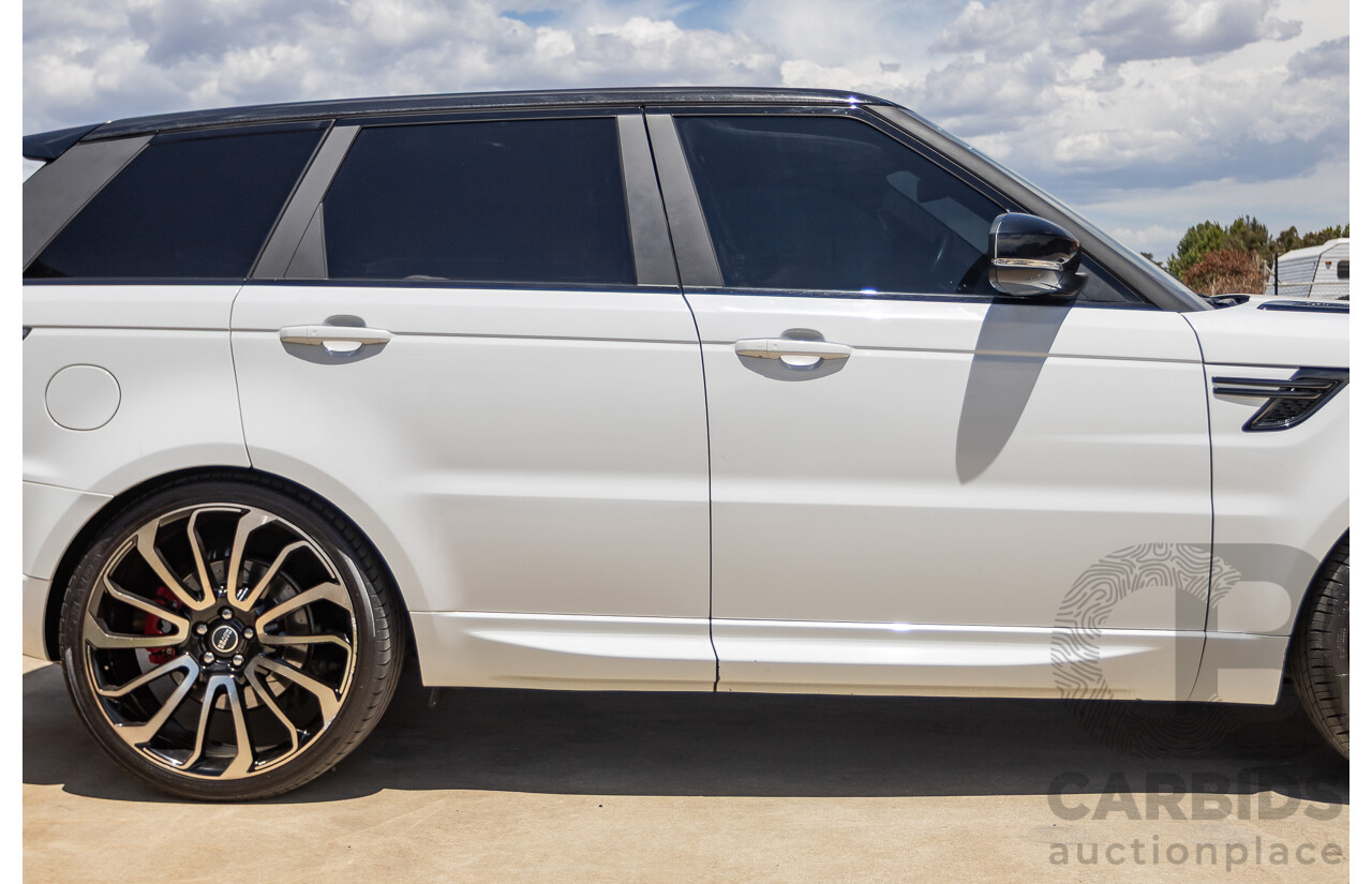 07/2016 Land Rover Range Rover Sport 3.0 SDV6 HSE Dynamic (AWD) LW MY16 4D Wagon Fuji White 3.0L