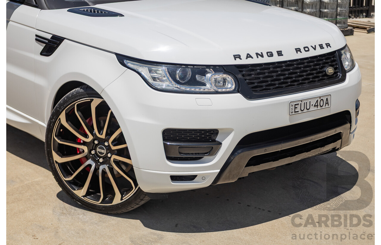07/2016 Land Rover Range Rover Sport 3.0 SDV6 HSE Dynamic (AWD) LW MY16 4D Wagon Fuji White 3.0L