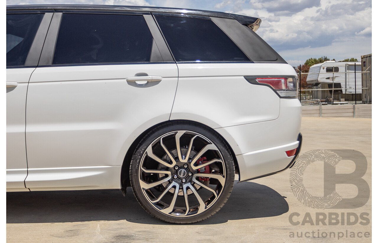 07/2016 Land Rover Range Rover Sport 3.0 SDV6 HSE Dynamic (AWD) LW MY16 4D Wagon Fuji White 3.0L