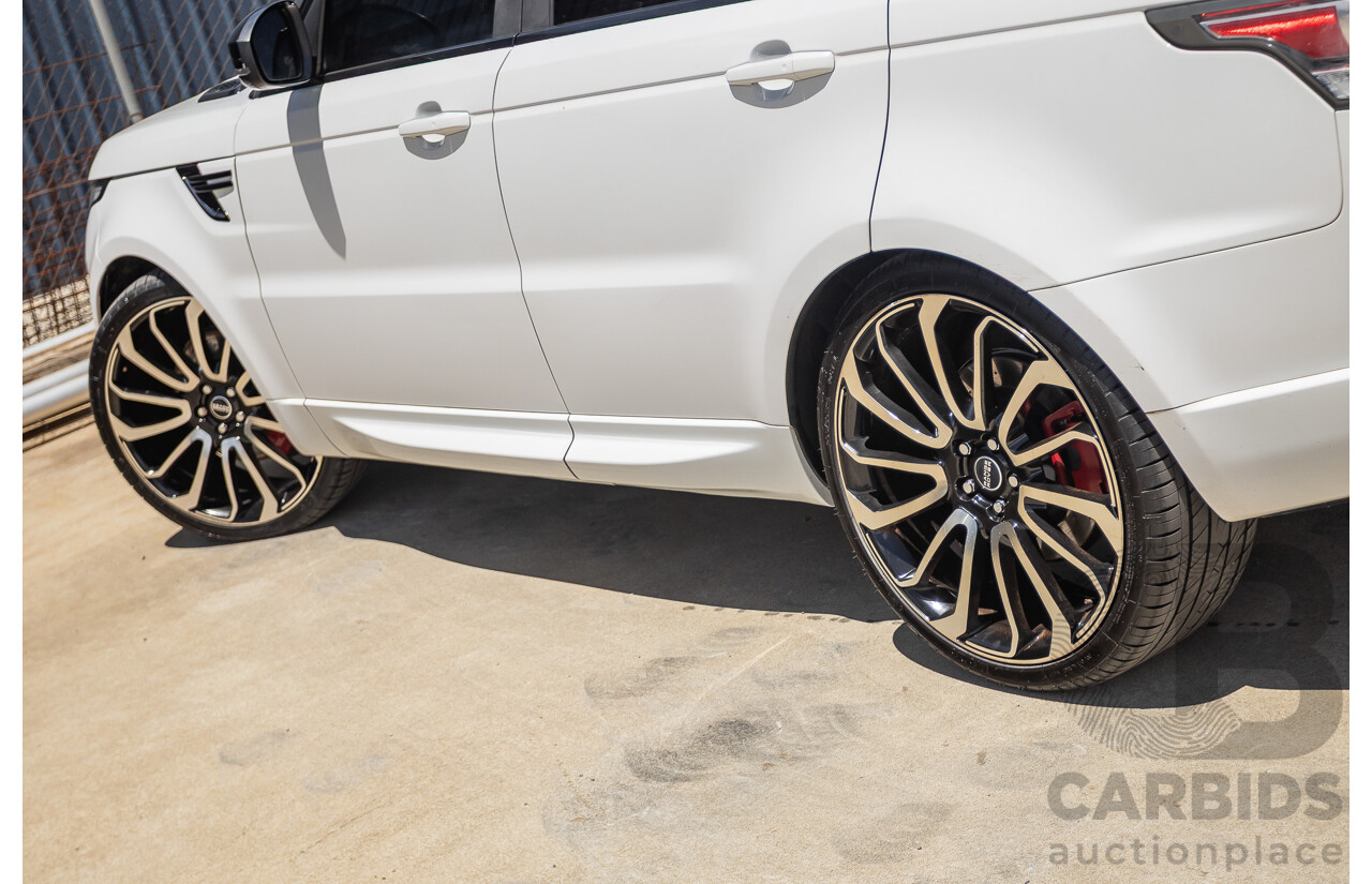 07/2016 Land Rover Range Rover Sport 3.0 SDV6 HSE Dynamic (AWD) LW MY16 4D Wagon Fuji White 3.0L