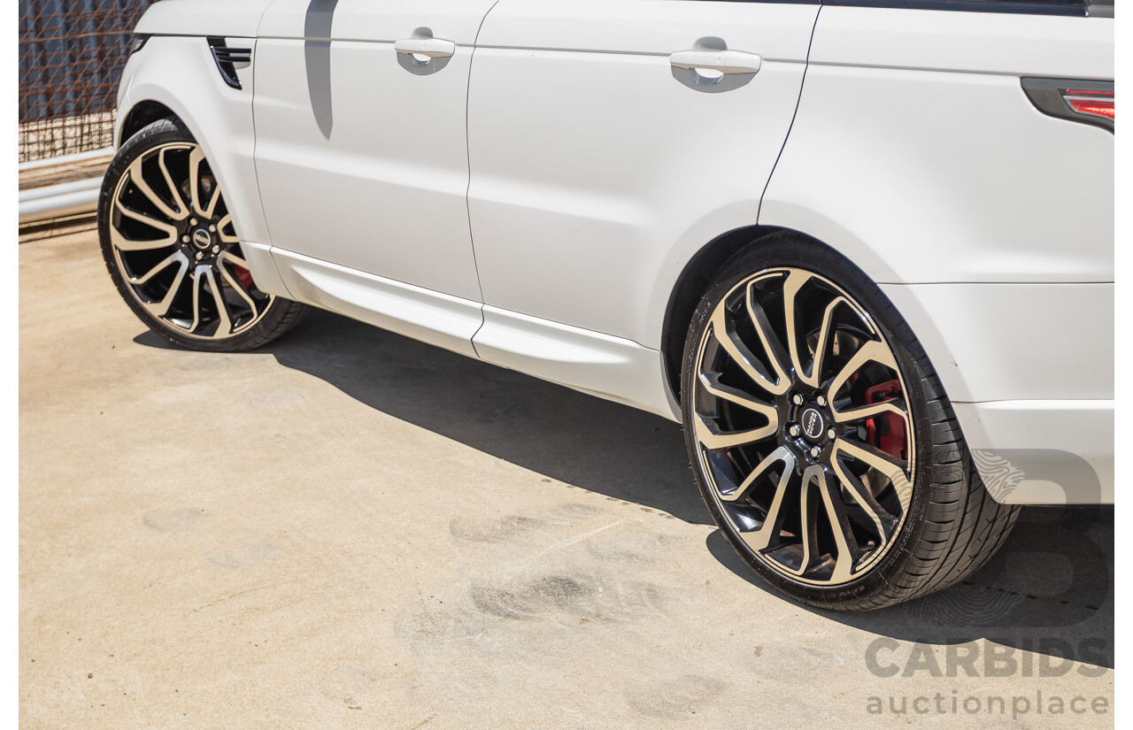 07/2016 Land Rover Range Rover Sport 3.0 SDV6 HSE Dynamic (AWD) LW MY16 4D Wagon Fuji White 3.0L