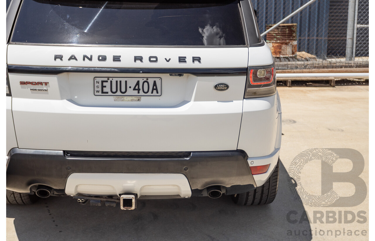 07/2016 Land Rover Range Rover Sport 3.0 SDV6 HSE Dynamic (AWD) LW MY16 4D Wagon Fuji White 3.0L