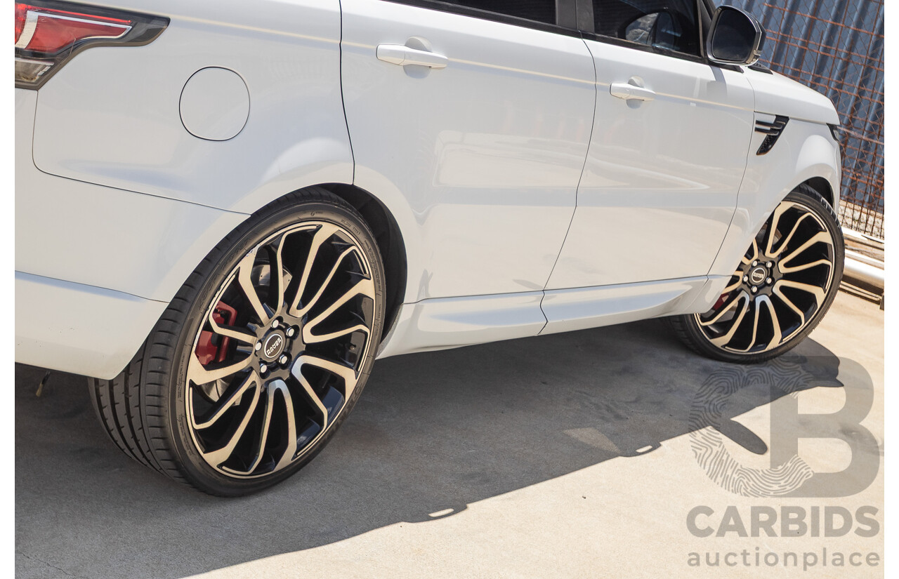 07/2016 Land Rover Range Rover Sport 3.0 SDV6 HSE Dynamic (AWD) LW MY16 4D Wagon Fuji White 3.0L